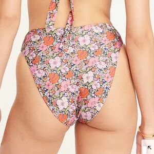 J. Crew Floral Bikini - Pink and Orange